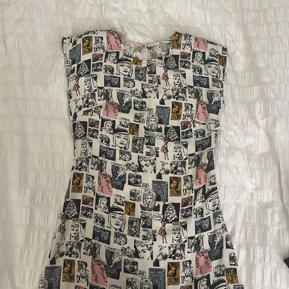 Reformation Lilah Dress - Cartoon Print - Picture 1 of 4
